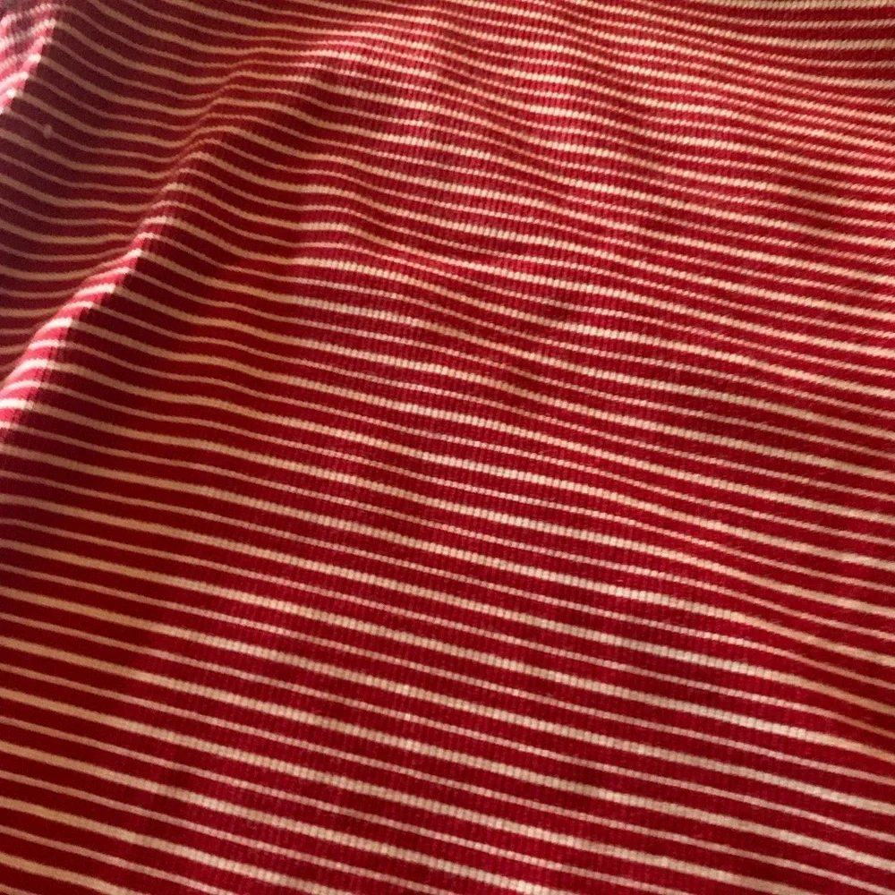 Liz Claiborne Petite Red and White Striped Top Size Medium P - Picture 3 of 7